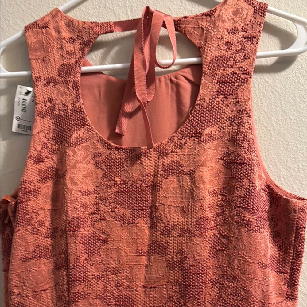 NWT The Limited mauve floral embossed Pink Dress sz 6 - Picture 4 of 5